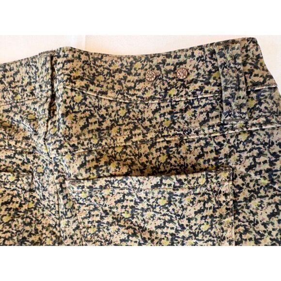 Cabi Abstract Floral Artsy Print Skinny Jeans Sz 2 EUC Mid-Rise Stretch, Soft - Picture 9 of 12